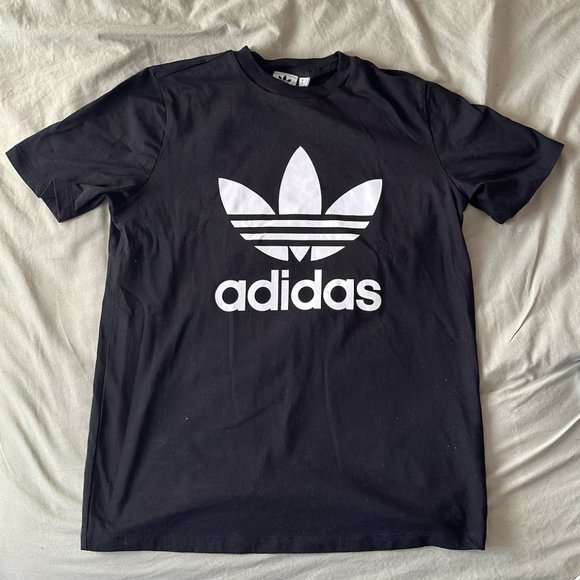 Adidas Black Trefoil Tee - Picture 1 of 4